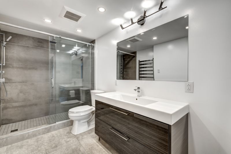 Modern Bathroom with Built-in Storage